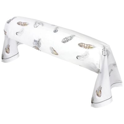 LINNEA  - Taie de traversin Percale pur coton plumes 240x43 cm - Blanc