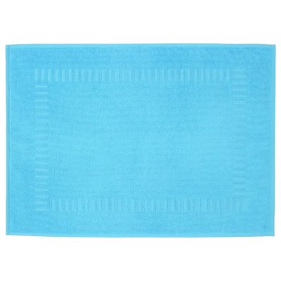 Linnea Tapis de bain 50x70 cm PURE Bleu Oc&eacute;an 700 g/m2