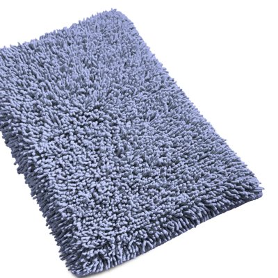LINNEA  Tapis de bain 50x80 cm CHENILLE Bleu mer 1800 g/m2