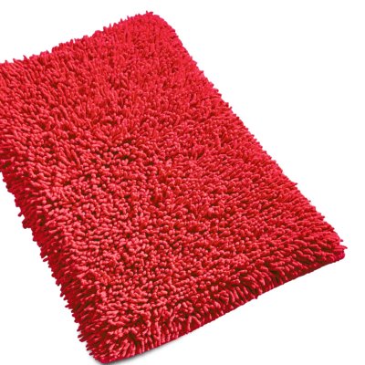 LINNEA  Tapis de Bain 50x80 cm Chenille Rouge 1800 g/m2