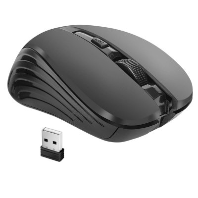 LINQ  Souris Optique Sans fil Ultra Pr&eacute;cis 1600 DPI avec R&eacute;cepteur USB 2.4G Port&eacute;e 10m Noir
