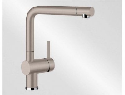 BLANCO Linus De S Vario Robinet De Cuisine, Surface M&eacute;talliques, Chrome, Haute Pression, Marron, 517622