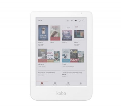KOBO Liseuse eBook  num&eacute;rique by Fnac Clara Colour 6 16 Go Blanc