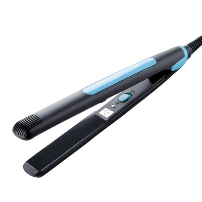 AVIZAR Lisseur et Boucleur 2 en 1 en Tourmaline C&eacute;ramique 30W Temp&eacute;rature R&eacute;glable Noir / Bleu