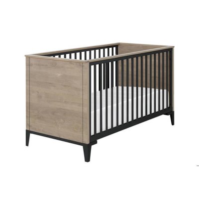 GALIPETTE Lit b&eacute;b&eacute; couchage 70x140 effet bois marron clair 145x74x84