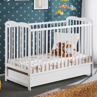 GENERIQUE Lit b&eacute;b&eacute; en bois avec matelas - ala plus - l 124 cm x p 71 cm x h 85 cm