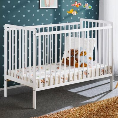 GENERIQUE Lit b&eacute;b&eacute; en bois - cypi - l 124 cm x p 65 cm x h 85 cm - blanc