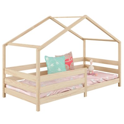 IDIMEX Lit cabane RENA 90 x 200 cm, en pin massif naturel