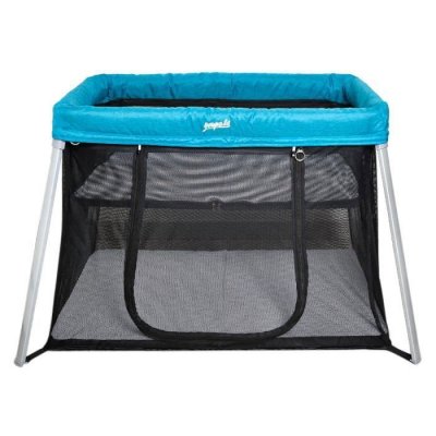 YOUPALA Lit de voyage double Bassinet - Zephir lagon bleu