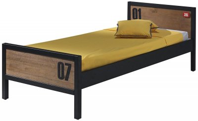 VIPACK Lit enfant Alex en pin massif et MDF. Pr&eacute;vu pour un matelas 90x200cm.
