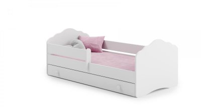 KOBI Lit enfant FALA BAR+SZU 140x70 avec tiroir de rangement avec matelas