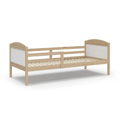 KIDS LITERIE LIT Enfant Mati 90&times;190 Pin Blanc Livr&eacute; avec sommier