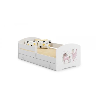 1001JOUETS Lit enfant Sam+ avec tiroir de rangement - KOBI - 80x160cm - danseuse