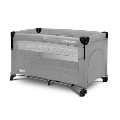 CARELLIA Lit parapluie de voyage sur roues Esti et sac de transport - Gris