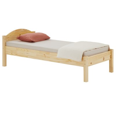  Lit simple 90x200 cm SORAJA en pin massif vernis naturel