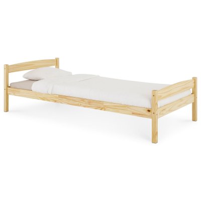 IDIMEX Lit simple lit enfant cadre de lit 90 x 200 cm pin vernis naturel