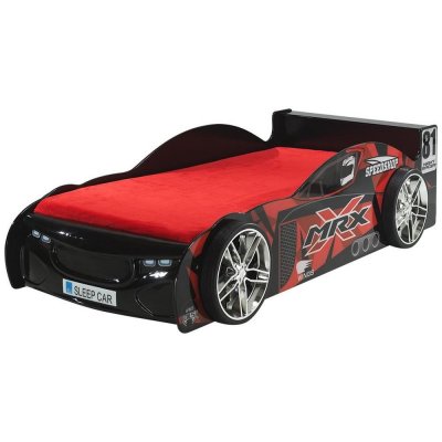VIPACK Lit voiture Swithome MRX 90x200 Rouge/Noir