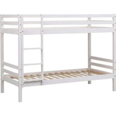 HAPPY GARDEN Lits superpos&eacute;s pour enfants 190x90cm blanc ambre - white