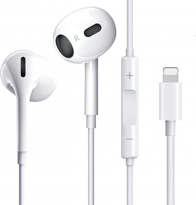 LITTLE BOUTIK  Ecouteurs pour iPhone avec Micro - Blanc