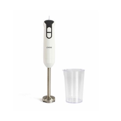 LIVOO  DOP204W - Mixeur &agrave; main - 400 Watt - blanc/gris 