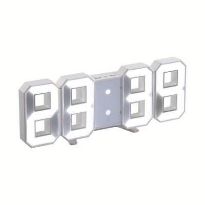 LIVOO  Horloge digitale RV149  Feel good moments Plastique Blanc 