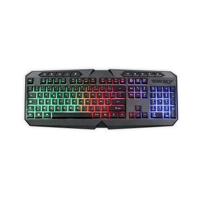 LIVOO  tea283 clavier gamer filaire usb - azerty - r&eacute;tro-&eacute;clairage led rgb - touches multimedia