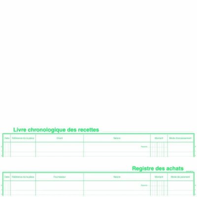 EXACOMPTA Livre chronologique des recettes - 4410E -  - 24 x 32 cm