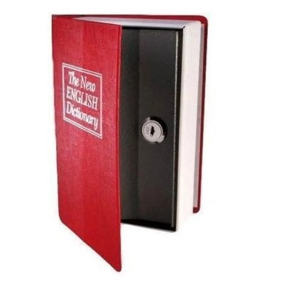 TOTALCADEAU Livre coffre-fort bouquin bleu