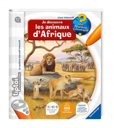 RAVENSBURGER Livre Tiptoi - Animaux d'Afrique