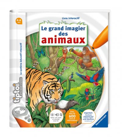 RAVENSBURGER Livre Tiptoi imagier animaux