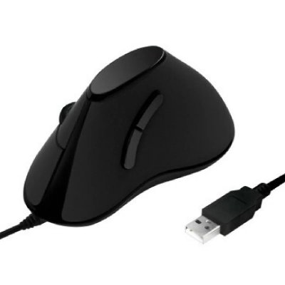 LOGILINK  Ergonomic Vertical - Souris verticale - optique - 5 boutons - filaire - USB - noir 