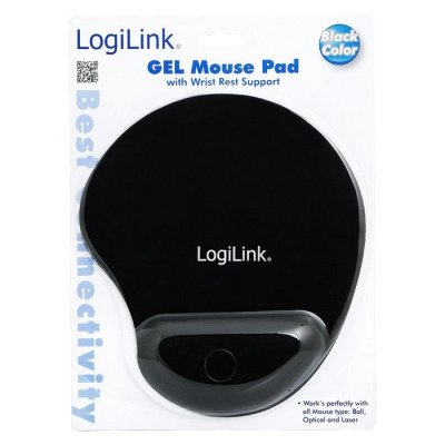 LOGILINK  Wrist Rest Gel Mouse Pad Noir