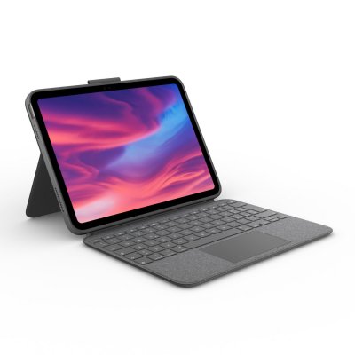 LOGITECH  Combo Touch &Eacute;tui clavier pour iPad d&eacute;tachable 10e g&eacute;n&eacute;ration - Grey - Italian Layout