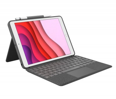 LOGITECH  Ipad 7th Generaci&oacute;n Combo Touch Spanish Gris