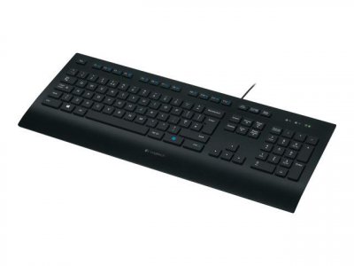 LOGITECH  K280e USB QWERTZ Allemand Noir