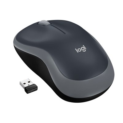 LOGITECH  M185 - souris - 2.4 GHz - gris