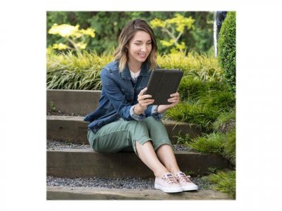 LOGITECH  Rugged Folio clavier pour t&eacute;l&eacute;phones portables QWERTZ Allemand Graphite USB Type-C