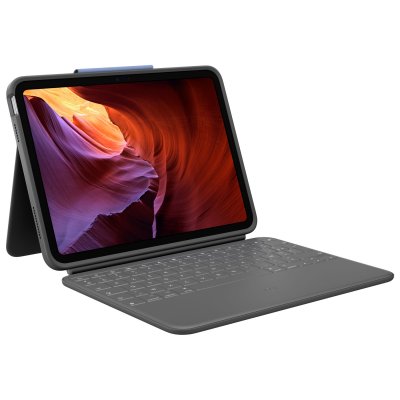 LOGITECH  Rugged Folio Graphite Smart Connector AZERTY Fran&ccedil;ais - Neuf