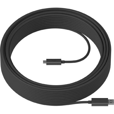 LOGITECH  Strong C&acirc;ble SuperSpeed extra long USB-A vers USB-C - 10 m