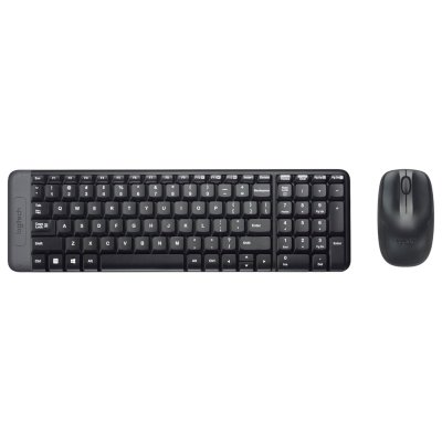 LOGITECH  Wireless Combo MK220 clavier USB Fran&ccedil;ais Noir