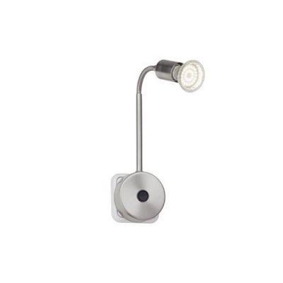 BRILLIANT Loona Lampe led pour prise secteur led GU10 3 w acier inoxydable R489121 - 