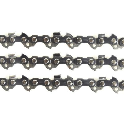 NEMURA Lot 3 Cha&icirc;ne de tron&ccedil;onneuse - 50 Entraineurs - Pas 3/8LP - Jauge 0.43 (1.1mm) - Guide de 35 cm