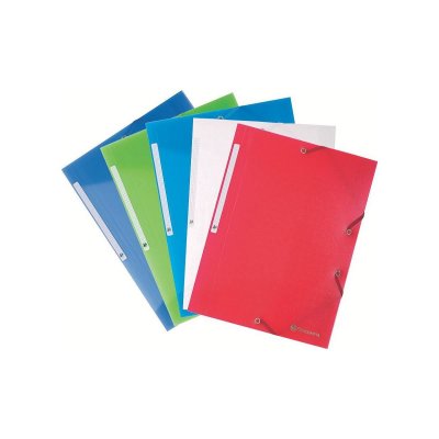 EXACOMPTA Lot 30 Chemises &Eacute;lastiq. 3 Rabats 5/10e Chromaline Assorties