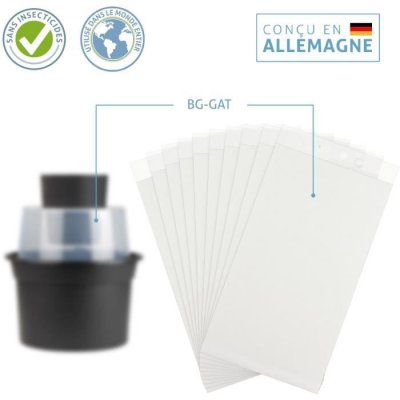 BIOGENTS Lot de 10 fiches autocollantes pour pi&egrave;ge anti-moustiques BG-GAT