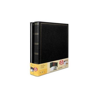 KONTARBOOR Lot de 2 albums photo traditionnels Jumbo 100 pages pour 500 photos 10x15 cm Noir Soit 1000 Photos