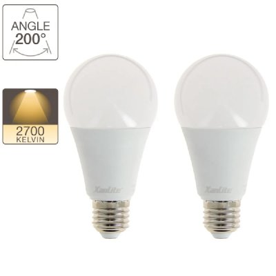 XANLITE Lot de 2 ampoules LED A67 - culot E27 - classique