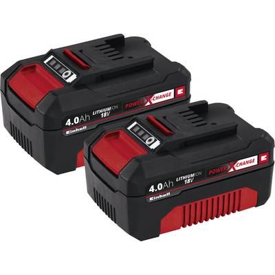 EINHELL Lot de 2 batteries  Power X-Change 18V - 4,0Ah