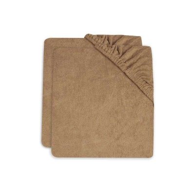 JOLLEIN Lot de 2 housses matelas &agrave; langer 50x70 cm &Eacute;ponge Biscuit - 