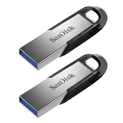 SANDISK Lot de 2  Cl&eacute; USB Ultra Flair 64Gb USB 3.0 Gris