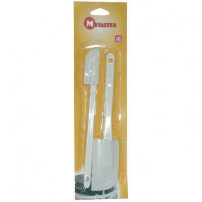 METALTEX Lot De 2 Spatules Souples Petit Et Grand Format Caoutchouc